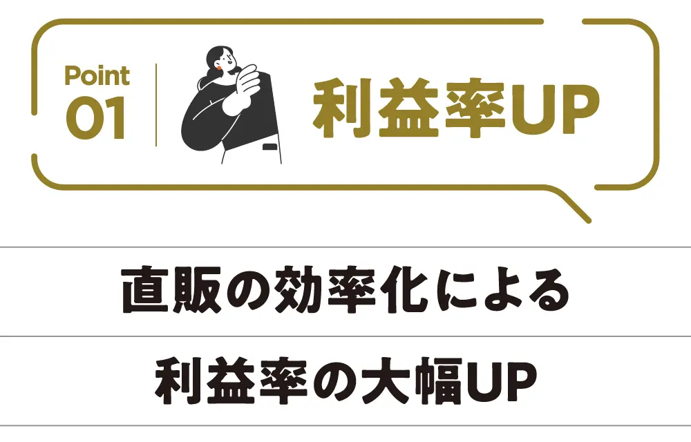 Point01 利益率UP